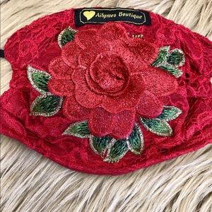 🌹Red Lace Mask